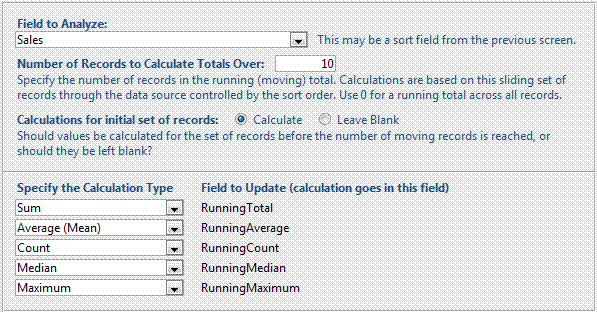 Options for generating running totals and moving averages in Microsoft Access