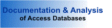 Documentation and Analysis of Microsoft Access Databases