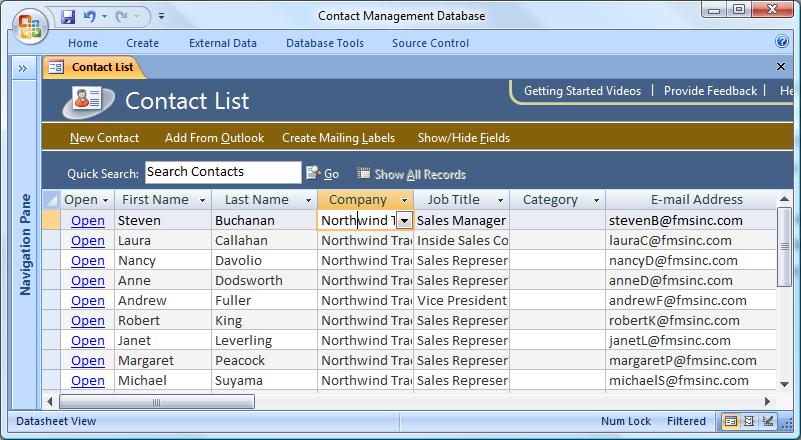 excel contact list template. contact list template