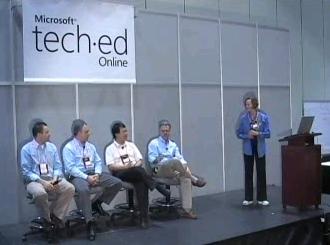 Panelists discussing migrating Microsoft Access applications to SQL Server and ASP.NET