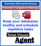 Microsoft Access compact and backup databases on a schedule