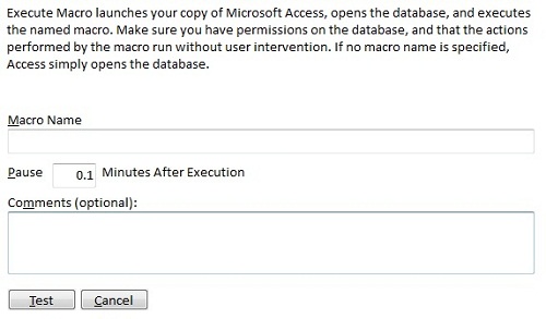 Access run macro automatically Access run macro automatically