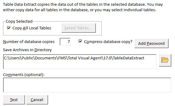 Table Data Extract to Backup Microsoft Access tables while in use