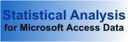 Perform statistical analysis on Microsoft Access data