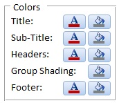 Customize colors in reports
