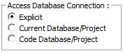 Explicitly reference the database or use built-in Microsoft Access database objects