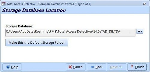 Microsoft Access Database Comparison Storage Name