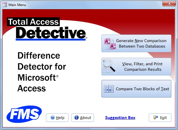 Microsoft Access Database Comparison for What Changed