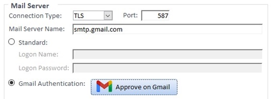 SMTP Gmail Authentication