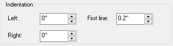 Paragraph Indentation