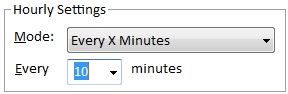Run Event Tasks Every Specified Number of Minutes