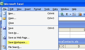 Saving a Workspace