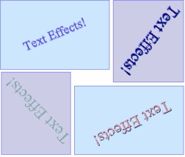 Rotated text effects for Microsoft Access forms and reports