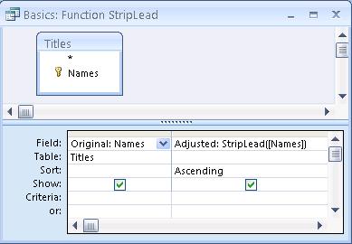 Access 2003 vba set report recordsource vba