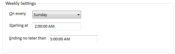 Schedule Weekly Microsoft Access Tasks