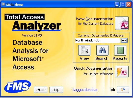 Total Access Analyzer 2003, Version 11.95