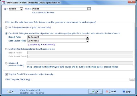 Email a Microsoft Access Report by Filtering on Customer ID