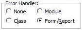 Procedure Error Handling