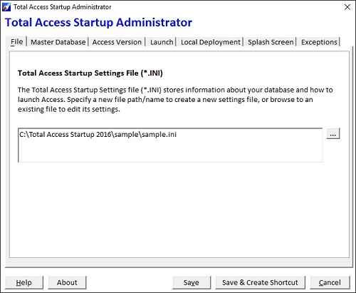 Total Access Startup Settings File