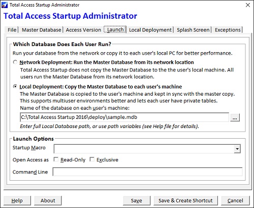Copy the Microsoft Access Database to Each PC or run it directly from the network