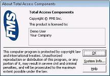 Professional About Box for your Microsoft Access database applications