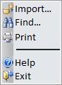 Example of Pop-up Menu with a Separator Line in Microsoft Access