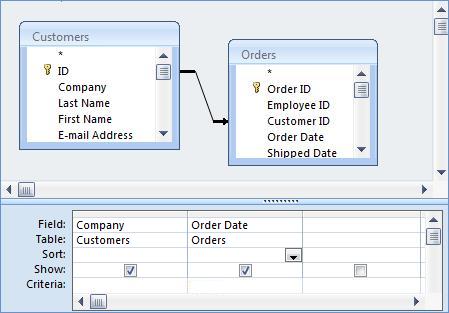Microsoft Access Query Not In Outer Join Designer