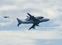 Space Shuttle Discovery over FMS