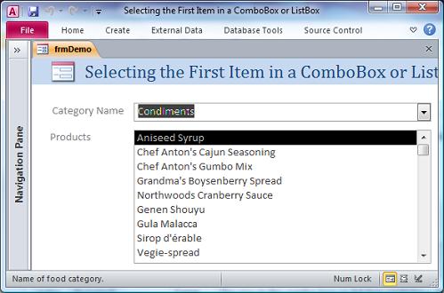 how to set selected item in combobox using javascript