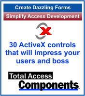 Dazzle users and simplify development with 30 ActiveX controls specifically designed for Microsoft Access