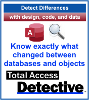 Microsoft Access Difference Detector