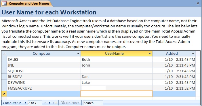 New Features in Total Access Admin 2013