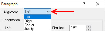 Paragraph Alignment
