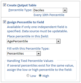 Percentile Calculation Options for Microsoft Access