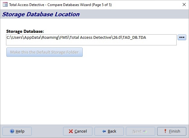Microsoft Access Database Comparison Results Storage Location Microsoft Access Database Comparison Results Storage Location