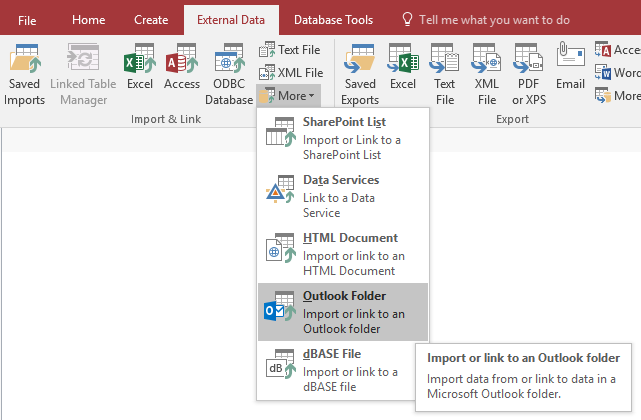 Link Microsoft Access Databases To Microsoft Outlook Inbox Calendar Contacts And Tasks