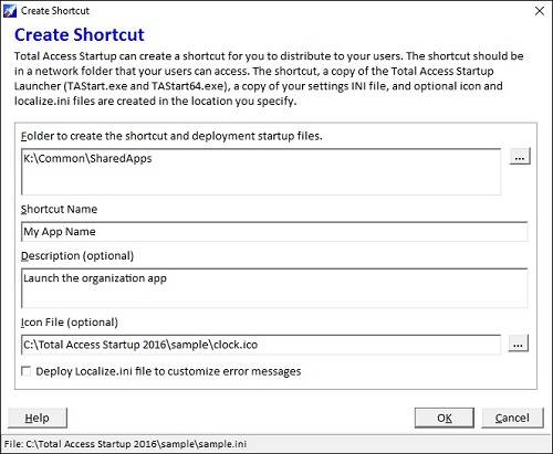 Create a Windows Shortcut for your users to Launch Your Microsoft Access Database