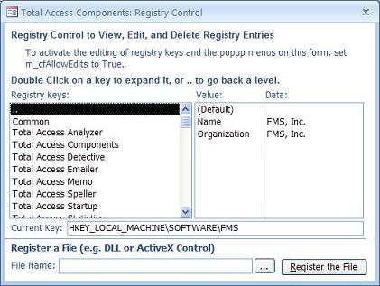 Windows Registry Control