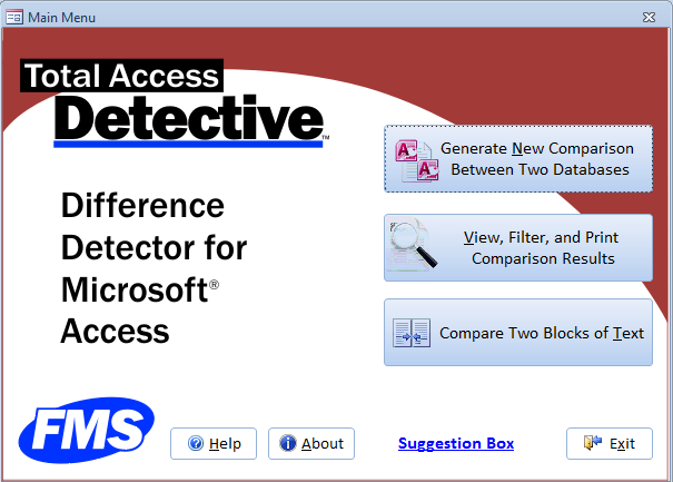 Microsoft Access Database Comparison for What Changed