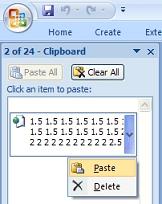 Office Clipboard Paste