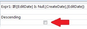 Hide Calculated Field in Microsoft Access Query